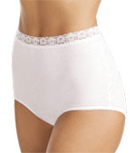 Vanity Fair Perfectly Yours Cotton with Lace Plus Size Brief